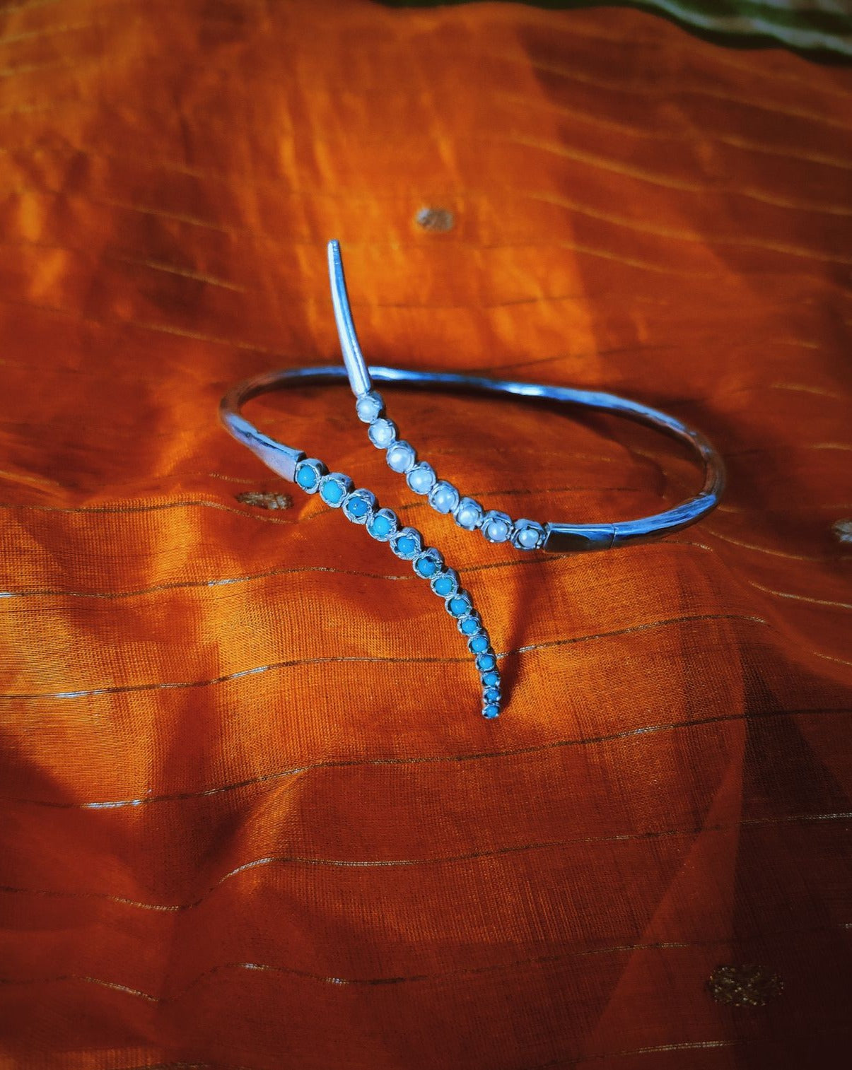 Feroza and Pearl armband